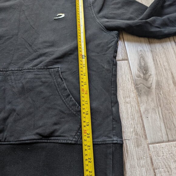 BOXRAW Lineal Oversized Hoodie • Size M • Black stretch fleece - Picture 9 of 10